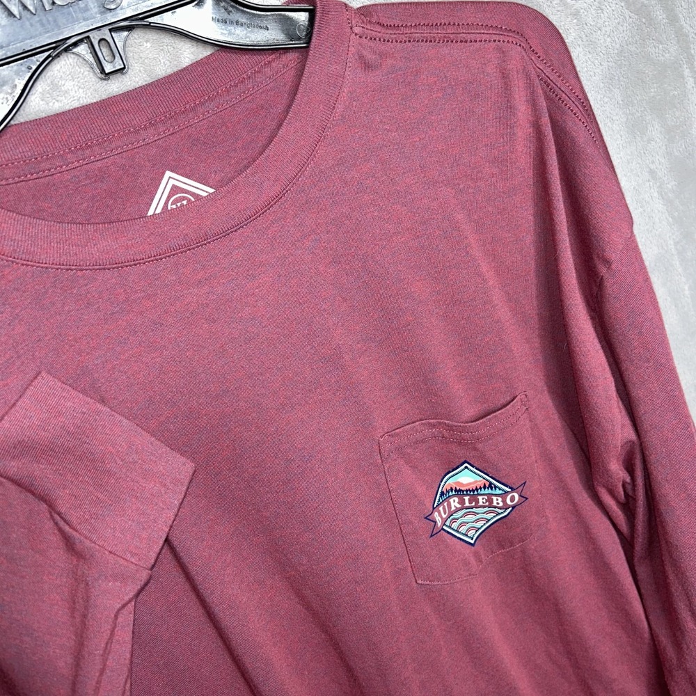 Burlebo Stay Wild Maroon Long Sleeved T-Shirt, Men's XL